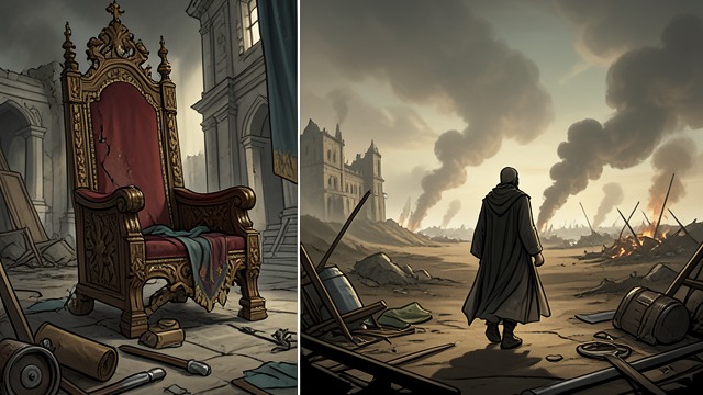 The Court Cannot Be Restored from "Le Morte d'Arthur". Conflict Outlives the Settlement A truce comes too late The pope’s decree produces a brief reconciliation, but Gawaine refuses to forgive Launcelot.