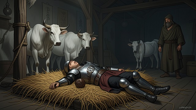 Gawaine’s Dream of White Bulls from "Le Morte d'Arthur". A Vision Interpreted The dream’s images Gawaine sees white bulls, some tethered and some wandering, and later receives an explanation from an hermit.