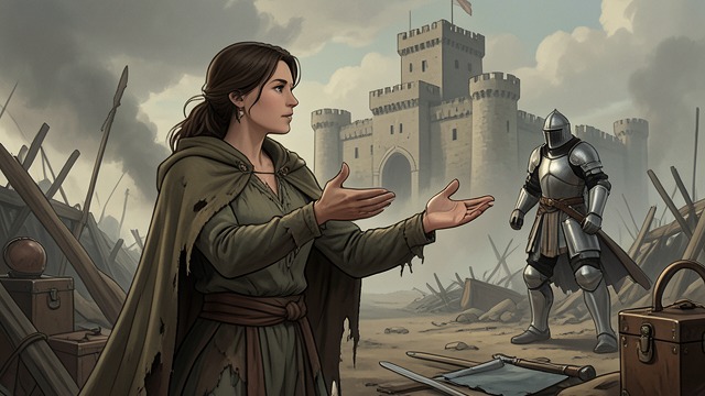 A Lady Seeks Help from "Le Morte d'Arthur". A Request Reaches Arthur A besieged sister Linet asks Arthur for a champion to help her sister Dame Liones, whose castle is under siege.