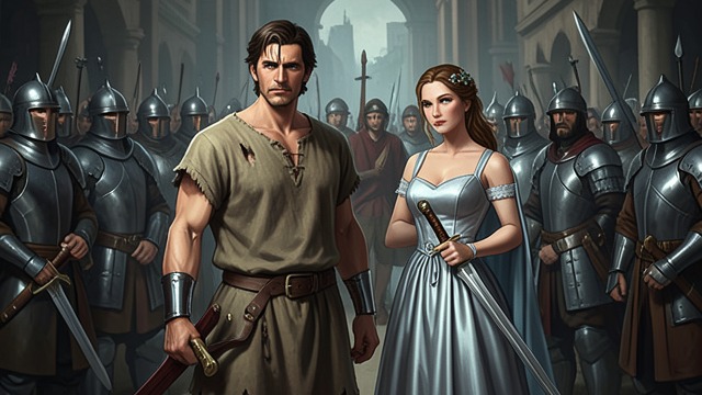 A Poor Knight’s Opportunity from "Le Morte d'Arthur". Worth Beneath Poverty An overlooked knight Balin enters Arthur’s court after imprisonment, poorly dressed but confident in his own worth.