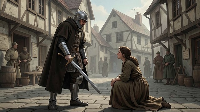 The Knight’s Oath from "Le Morte d'Arthur". Knighthood as Service Duties named Arthur’s knights swear to avoid outrage, murder, and treason, and to assist ladies and the vulnerable.