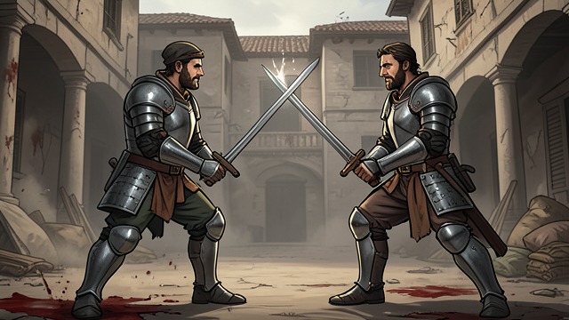 The Fatal Confrontation from "Le Morte d'Arthur". The Usurper Falls A fragile truce fails Arthur and Mordred meet after a temporary agreement, but a drawn sword triggers the fighting.