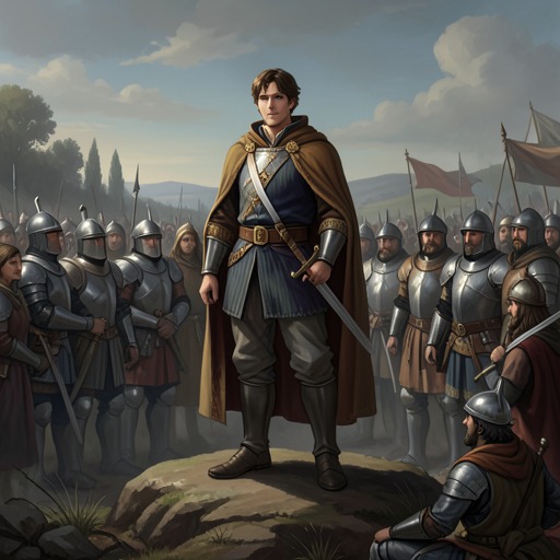 Arthur’s Rise and Imperial Rule from "Le Morte d'Arthur". This flow traces how Arthur moves from hidden child to sovereign, builds a fellowship, and extends his power beyond Britain.