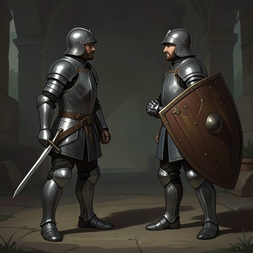 Launcelot and Gawaine’s Broken Kinship from "Le Morte d'Arthur". This flow traces a once-respectful bond as family loss, accusation, and revenge turn the two knights into enemies.