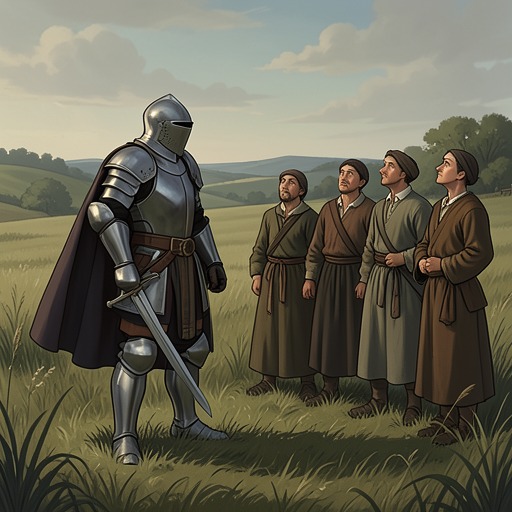 The Changing Meaning of Knighthood from "Le Morte d'Arthur". This flow traces how knighthood moves from a military status to a moral ideal, and how the story measures the distance between them.