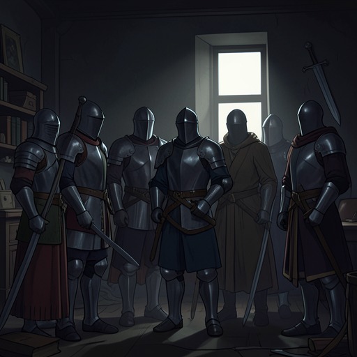 The Motif of Fate and Forewarning from "Le Morte d'Arthur". This flow traces prophecies and signs that warn characters of disaster, while showing how their responses help fulfill what they fear.