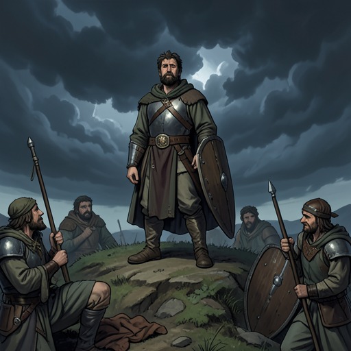Arthur’s Kingship Under Strain from "Le Morte d'Arthur". This flow traces how Arthur’s authority rises through justice and conquest, then weakens as personal loyalty and rebellion overpower his rule.
