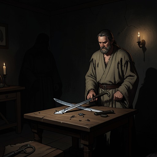 Balin and the Dolorous Stroke from "Le Morte d'Arthur". This flow follows Balin’s rise, the warnings he ignores, and the catastrophic consequences of his fateful blow.