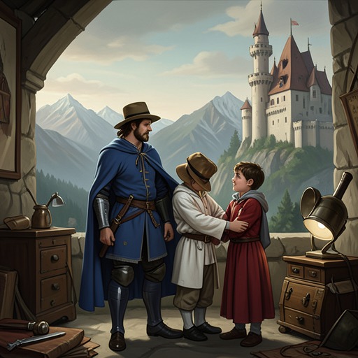 The Father and Son of the Grail from "Le Morte d'Arthur". This flow traces the distance between Launcelot’s earthly fame and Galahad’s spiritual destiny, then follows the two as father and son meet and part.