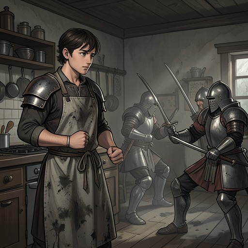 Gareth’s Rise from Kitchen Boy from "Le Morte d'Arthur". This flow traces Gareth’s concealed identity, patient endurance, victories on the road, and eventual recognition as a knight of the Round Table.