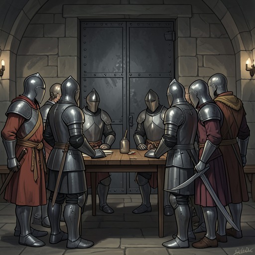 The Round Table’s Lost Fellowship from "Le Morte d'Arthur". This flow traces how the knights’ shared fellowship flourishes, fractures through the Grail quest, and ends in war and dispersal.