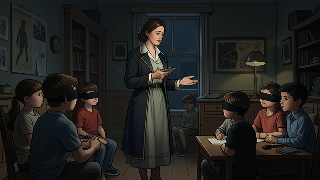 The Children’s Training from "Bird Box". The Children’s Training Hearing as a Skill Malorie teaches the children to recognize footsteps, weather, animals, and household sounds.