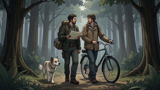 The Three-Mile Expedition from "Bird Box". The Three-Mile Expedition A Planned Route Tom and Jules use measured steps, music, dogs, and a map to reach Tom’s home.