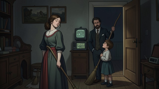 The Entry Inspection from "Bird Box". The Entry Inspection Careful Admission The residents make Malorie close her eyes while they search around her with broomsticks.