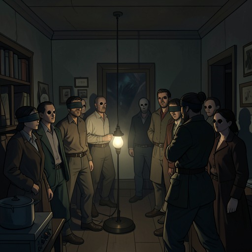 The Refuge’s Collapse from "Bird Box". This flow follows the pressure points that turn an organized refuge into a site of betrayal and mass death.