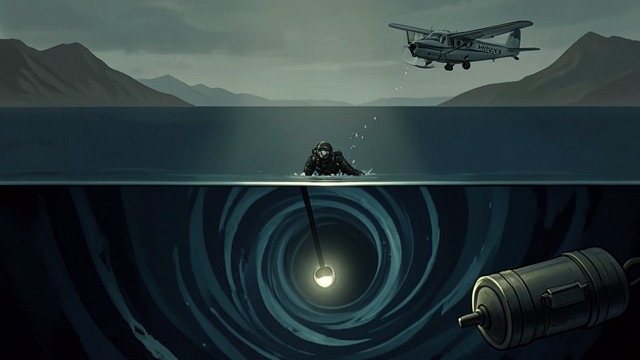 The Vortex and Rescue from "Deception Point". The Vortex and Rescue The ocean turns violent The Hellfire missiles detonate against a magma dome on the ocean floor, triggering an eruption.