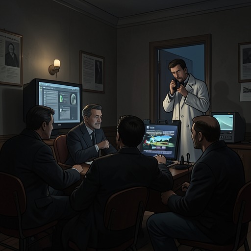 The Hidden Mission from "Deception Point". This flow tracks the secret surveillance operation, the effort to suppress witnesses, and the controller’s escalating response as the cover-up becomes harder…