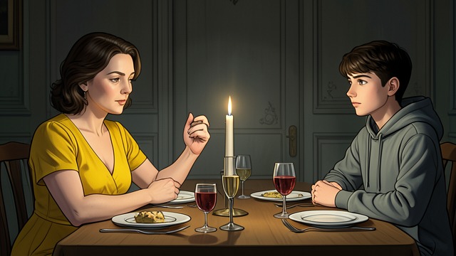 The Failed Dinner Welcome from "Cinder & Ella". A Family Dinner Goes Wrong Visible difference Ella wears her mother’s yellow cocktail dress to a family meal, choosing to carry a memory of her mother with…