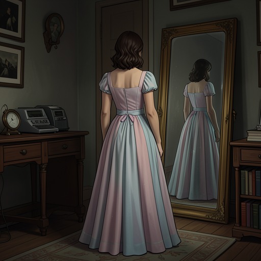 Ella’s Mother’s Clothing from "Cinder & Ella". This thread traces how clothing inherited from Ella’s mother moves from private grief to a chosen expression of courage and identity.