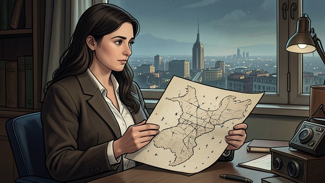 A Map Beside the Voice from "Thirteen Reasons Why". A Map Beside the Voice Locations attached to memories Hannah sends a map marked with stars so listeners can visit places mentioned in the recordings.