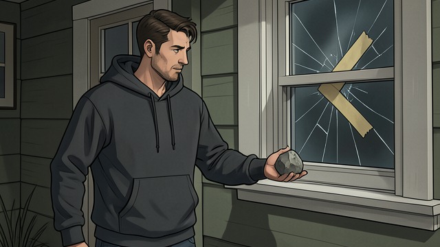 A Warning in the Window from "Thirteen Reasons Why". A Warning in the Window A troubling sight Clay reaches Tyler Down’s street and notices that a bedroom window has been repaired with duct tape.