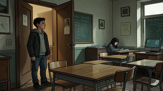 Facing the Empty Desk from "Thirteen Reasons Why". Facing the Empty Desk Returning late Clay arrives after school has begun and delays entering first period, where Hannah’s desk remains empty.