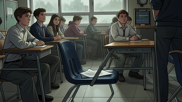 An Empty Desk from "Thirteen Reasons Why". An Empty Desk Absence becomes visible Classmates notice Hannah’s empty desk, and teachers respond awkwardly to questions about her absence.