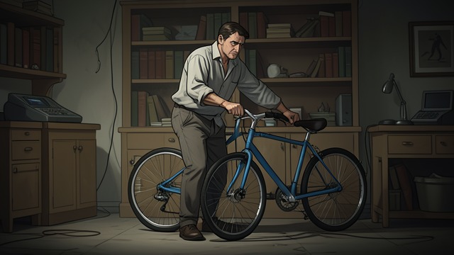 The Bicycle at His Door from "Thirteen Reasons Why". The Bicycle at His Door A surprising gift Hannah brings Tony her blue bicycle, explaining that he might need it if his old car breaks down.