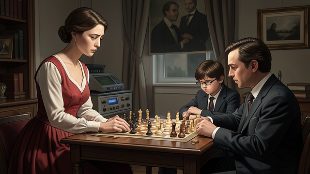 A Soothing Presence from "The Monkey's Paw". A Soothing Presence Familiar Care Mrs. White reassures Mr. White after his chess mistake and watches the playful exchange between father and son.