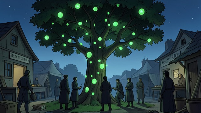 A Garden Lit by Clabberts from "Fantastic Beasts and Where to Find Them". A Garden Lit by Clabberts An early-warning scheme American wizards once keep Clabberts in their gardens because the creatures’ forehead pustules flash when…