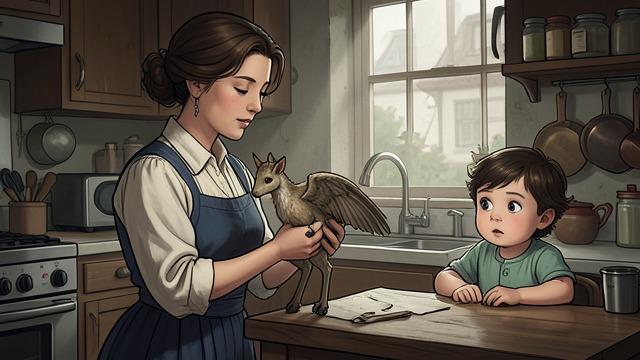 A Mother’s Hippogriffs from "Fantastic Beasts and Where to Find Them". A Mother’s Hippogriffs An early family influence Newt Scamander’s mother enthusiastically breeds Hippogriffs.