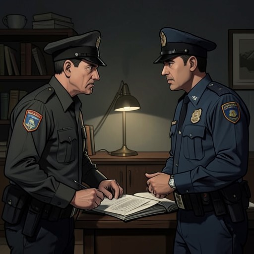 警方与波洛,《ABC谋杀案》中的场景。这条故事线追溯职业警探与波洛之间不断变化的关系,展现怀疑、竞争与合作如何影响追查过程。