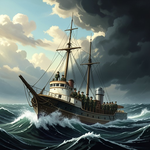 The Voyage from Departure to Return from "The Rime of the Ancient Mariner". This flow traces the voyage from a festive departure through supernatural punishment to the Ancient Mariner’s return and continuing penance.