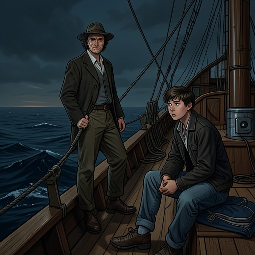 The Wedding-Guest’s Changed Evening from "The Rime of the Ancient Mariner". This flow traces how the Wedding-Guest is drawn away from celebration, made witness to an ordeal, and sent onward with altered understanding.