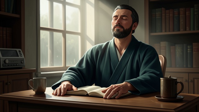 Meditation at Monteport from "The Glass Bead Game". Training Attention Guided Practice The Master teaches Knecht to contemplate musical form and return to inner stillness.