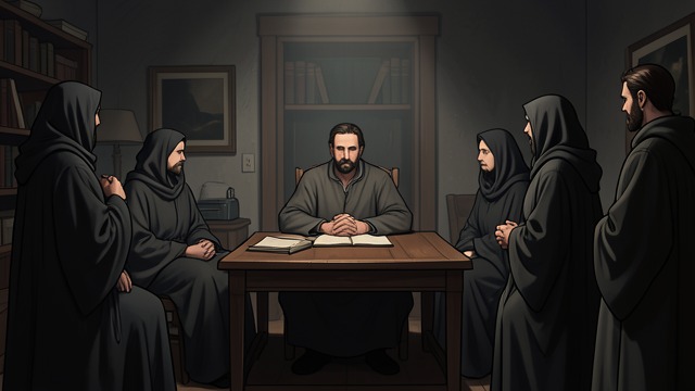 Learning the Monastery from "The Glass Bead Game". Patience and Hospitality A Slower Rhythm Abbot Gervasius and the monks receive Knecht with courteous reserve.