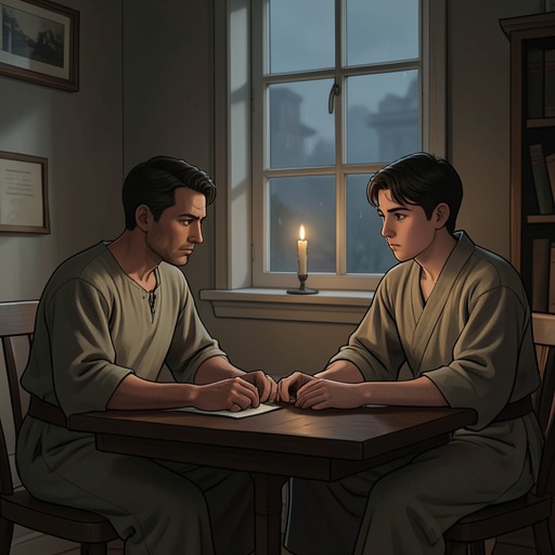 The Teacher and the Disciple from "The Glass Bead Game". This flow compares the novel’s mentorships as forms of transmission that succeed only through trust, patience, and the willingness to learn from one another.