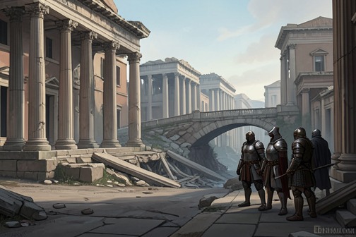 Vandal sack of Rome from "Why Nations Fail: The Origins of Power, Prosperity, and Poverty". The Vandal sack of Rome was the endpoint of a chain of imperial weakness and elite maneuvering, not the original cause of Rome’s decline.