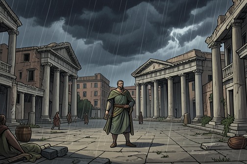 罗马帝国衰亡 from "Why Nations Fail: The Origins of Power, Prosperity, and Poverty". The fall of the Roman Empire serves as a comparative historical case in an argument about how institutions change and why societies diverge.