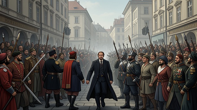 Execution of Charles I from "Why Nations Fail: The Origins of Power, Prosperity, and Poverty". The Execution of Charles I in 1649 was a dramatic defeat for royal absolutism, but not a decisive transition to inclusive government.