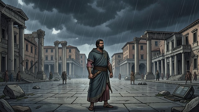 罗马帝国衰亡 from "Why Nations Fail: The Origins of Power, Prosperity, and Poverty". The fall of the Roman Empire serves as a comparative historical case in an argument about how institutions change and why societies diverge.