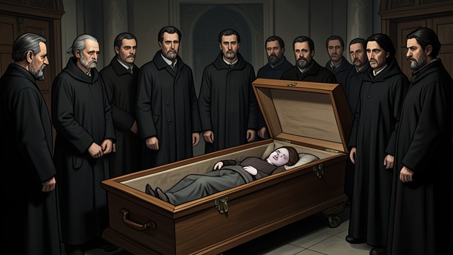 The Secret Confirmed from "Far from the Madding Crowd". A Hidden History Exposed The coffin opened Bathsheba discovers Fanny and her child, connecting her death to Troy’s concealed past.