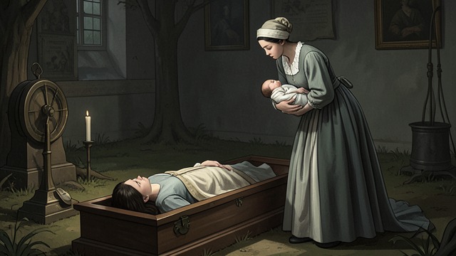 The Grave Reveals All from "Far from the Madding Crowd". A Secret Made Visible Bathsheba learns the truth Bathsheba opens the coffin and sees Fanny and the baby.