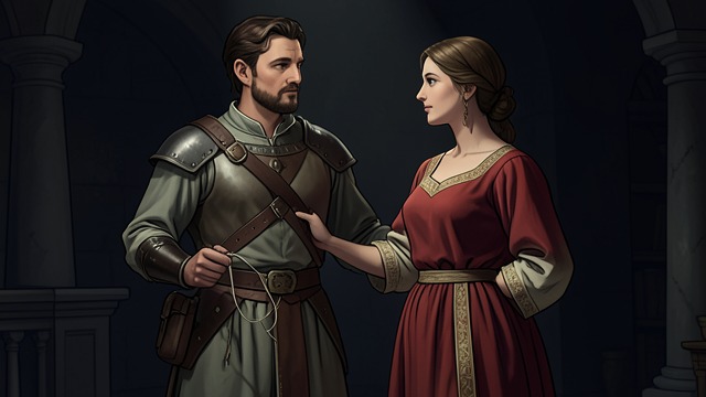 The Soldier in the Firs from "Far from the Madding Crowd". A Sudden Encounter A trapped meeting Troy’s spur tangles in Bathsheba’s dress in the dark plantation.