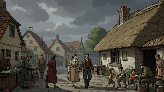 Winter Returns from "Far from the Madding Crowd". Routine After Catastrophe Community persists The village continues its ordinary routines after Fanny’s death, Troy’s return, and Boldwood’s crime.