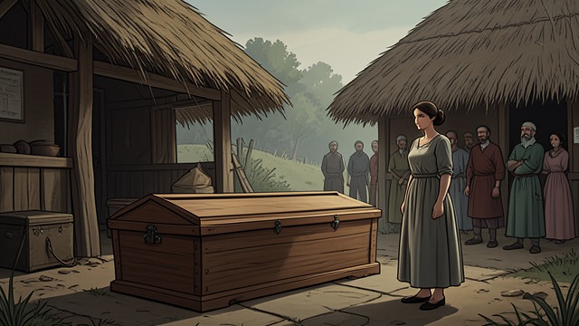 The Child’s Erased Name from "Far from the Madding Crowd". A Secret on the Coffin Gabriel intervenes Gabriel removes the words identifying Fanny’s child from the coffin lid.