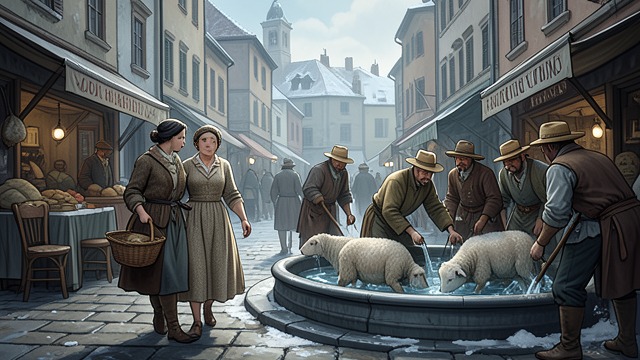 Market and Sheep-Washing from "Far from the Madding Crowd". A Calendar of Labor Public exchange Bathsheba enters the corn market, where farmers buy and sell in a familiar seasonal routine.