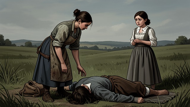 A House in Mourning from "Far from the Madding Crowd". Care During Shock Bathsheba acts alone Bathsheba tends Troy’s body and dismisses assistance until the task is complete.