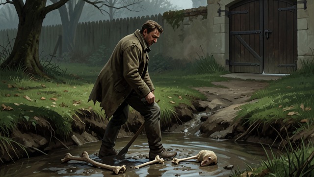 The Flock Lost from "Far from the Madding Crowd". Ruin at the Chalk Pit A fatal mistake Gabriel discovers that his young sheepdog has driven the flock over the chalk-pit edge.