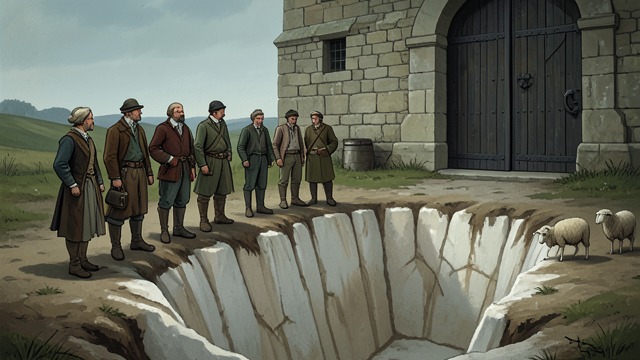The Chalk-Pit Loss from "Far from the Madding Crowd". Capital Destroyed A dog’s error George’s young son drives the ewes over the chalk-pit edge. Nearly the entire investment is lost in one morning.